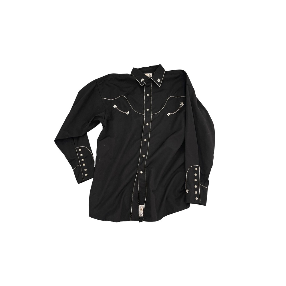 Panhandle Slim Mens Black Cowboy Cadillac Western Pearl Snap Shirt Large 3651268